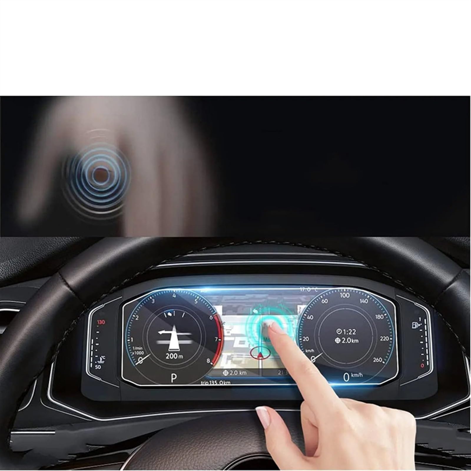 RDEQKIVZ Displayschutzfolie Auto Kompatibel Mit VW Für J&etta 2019 2020 2021 2022 2023 10,25 Zoll Navigationsdisplay Schutzfolie Autoinstrument Schutzfolie von RDEQKIVZ