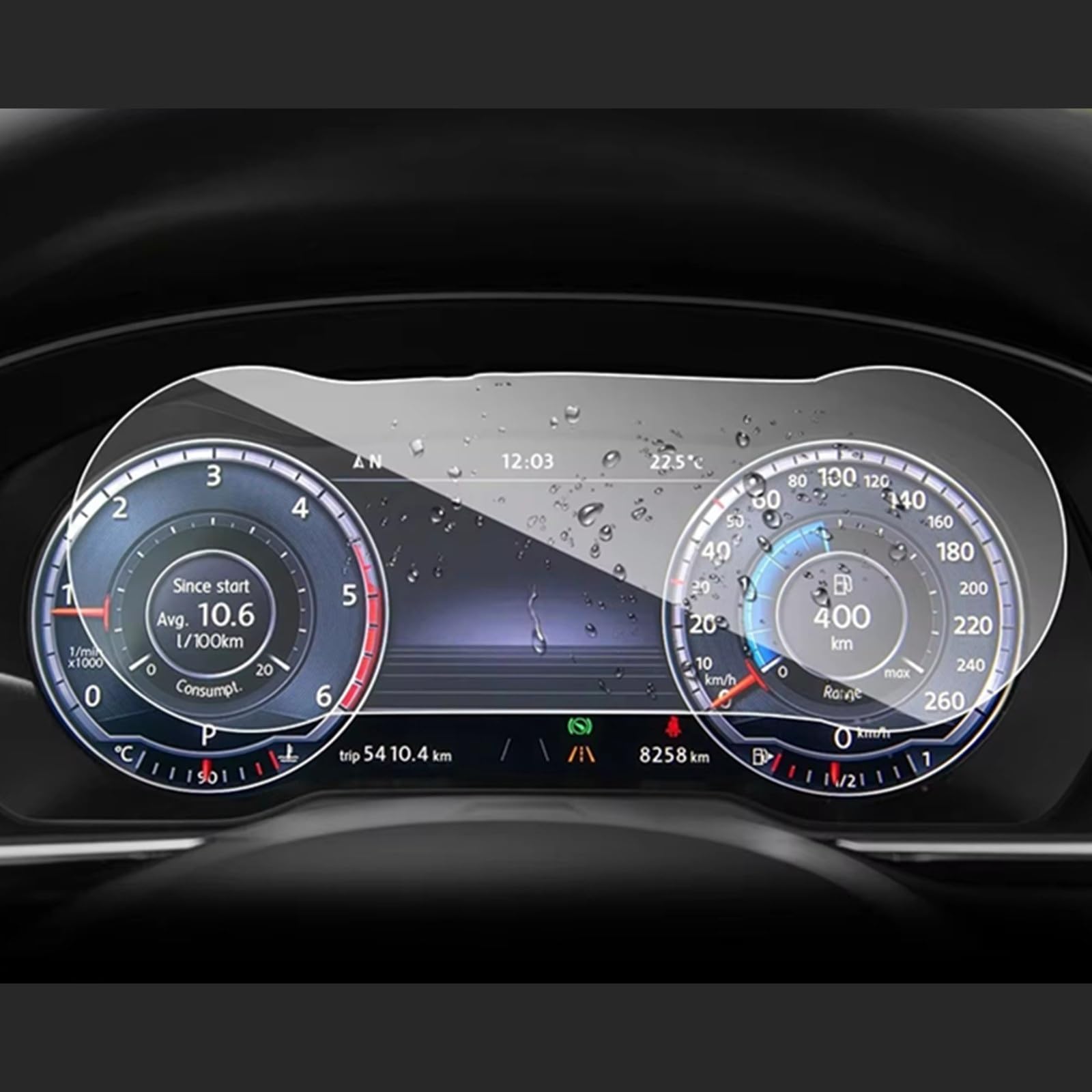 RDEQKIVZ Displayschutzfolie Auto Kompatibel Mit VW Für Passat B8 2018 2019 2020 Autoinstrument Transparente Schutzfolie Armaturenbrettmonitor Schutzfolie 12,3 Zoll von RDEQKIVZ