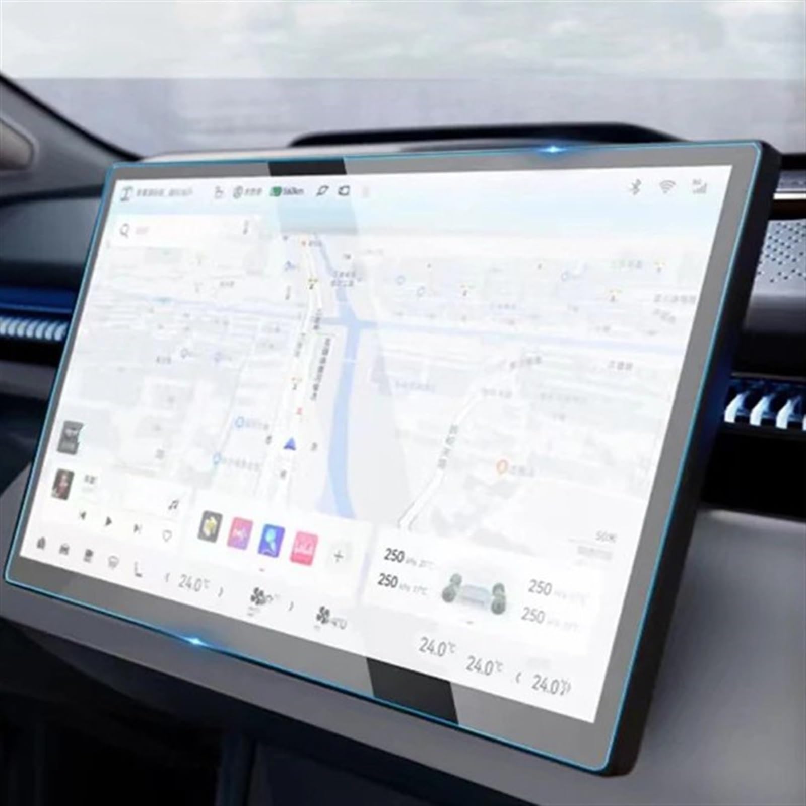 RDEQKIVZ Displayschutzfolie Auto Kompatibel Mit Zeekr Für X 2023 Armaturenbrett-Monitor-Schutzfolie Auto-Navigations-Schutzfolie Displayschutzfolie Aus Gehärtetem Glas(Lhd GPS) von RDEQKIVZ