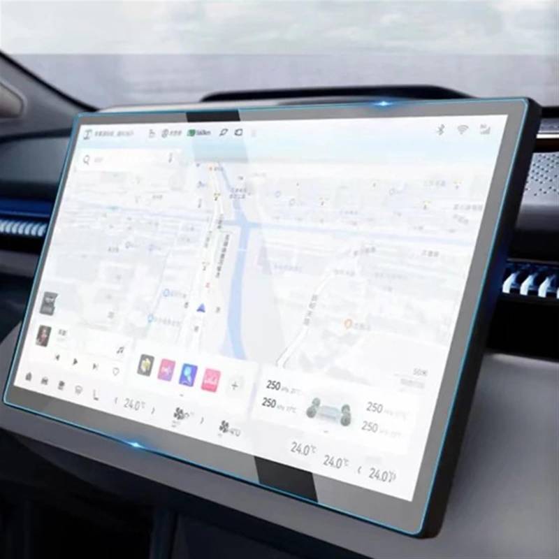 RDEQKIVZ Displayschutzfolie Auto Kompatibel Mit Zeekr Für X 2023 Armaturenbrett-Monitor-Schutzfolie Auto-Navigations-Schutzfolie Displayschutzfolie Aus Gehärtetem Glas(RHD GPS) von RDEQKIVZ