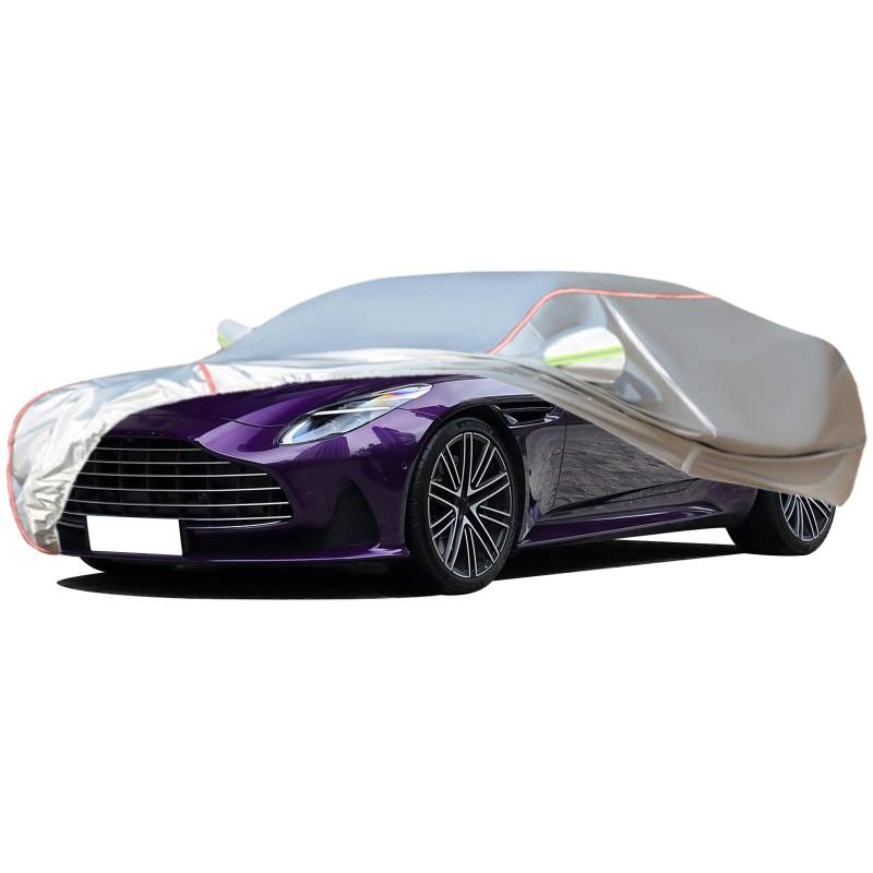 Autoabdeckung Passend For 2023-2025 Aston Martin DB12, Outdoor-Autoabdeckung, Wind- Und Regenschutz, Winter-Autoabdeckung, Autoabdeckung Mit Seitentür-Reißverschlüssen, Umfassende Pflege For Ihr Auto( von RDHMJSJAZ