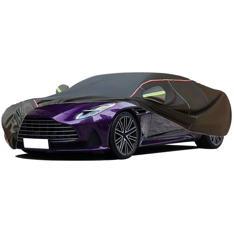 Autoabdeckung Passend For 2023-2025 Aston Martin DB12, Outdoor-Autoabdeckung, Wind- Und Regenschutz, Winter-Autoabdeckung, Autoabdeckung Mit Seitentür-Reißverschlüssen, Umfassende Pflege For Ihr Auto( von RDHMJSJAZ