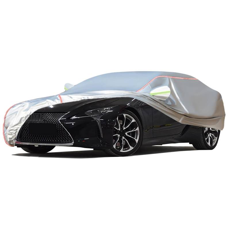 Autoabdeckung Passend For Lexus LC 500, Outdoor-Autoabdeckung, Wind- Und Regenschutz, Winter-Autoabdeckung, Autoabdeckung Mit Seitentür-Reißverschlüssen, Umfassende Pflege For Ihr Auto(White,LC 500 Co von RDHMJSJAZ