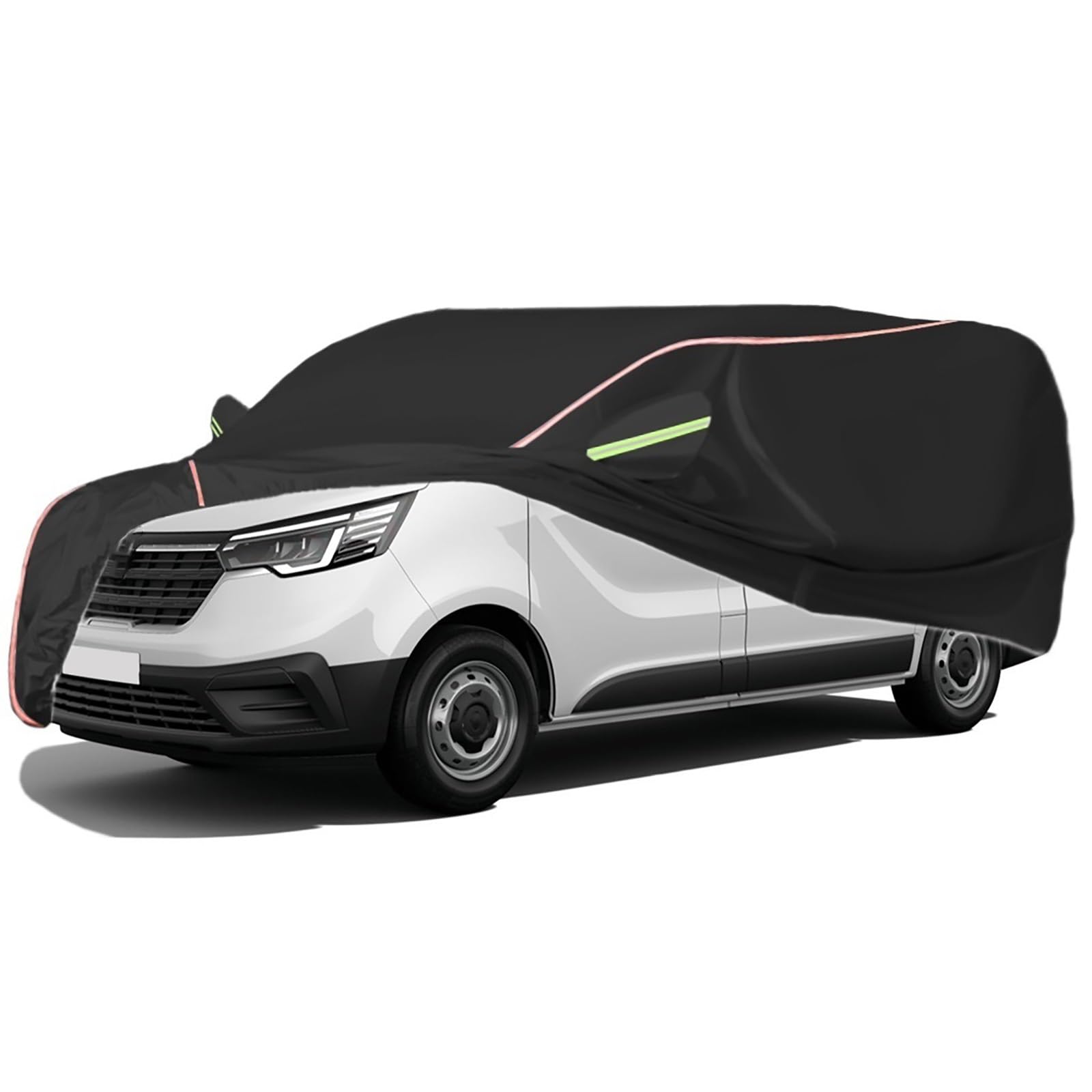 Autoabdeckung Passend For Renault Trafic Cabine Approfondie/Fourgon L1H1/L1H2/L2H1/L2H2, Outdoor-Autoabdeckung, Wind- Und Regenschutz, Winter-Autoabdeckung, Autoabdeckung Mit Seitentür-Reißverschlüsse von RDHMJSJAZ