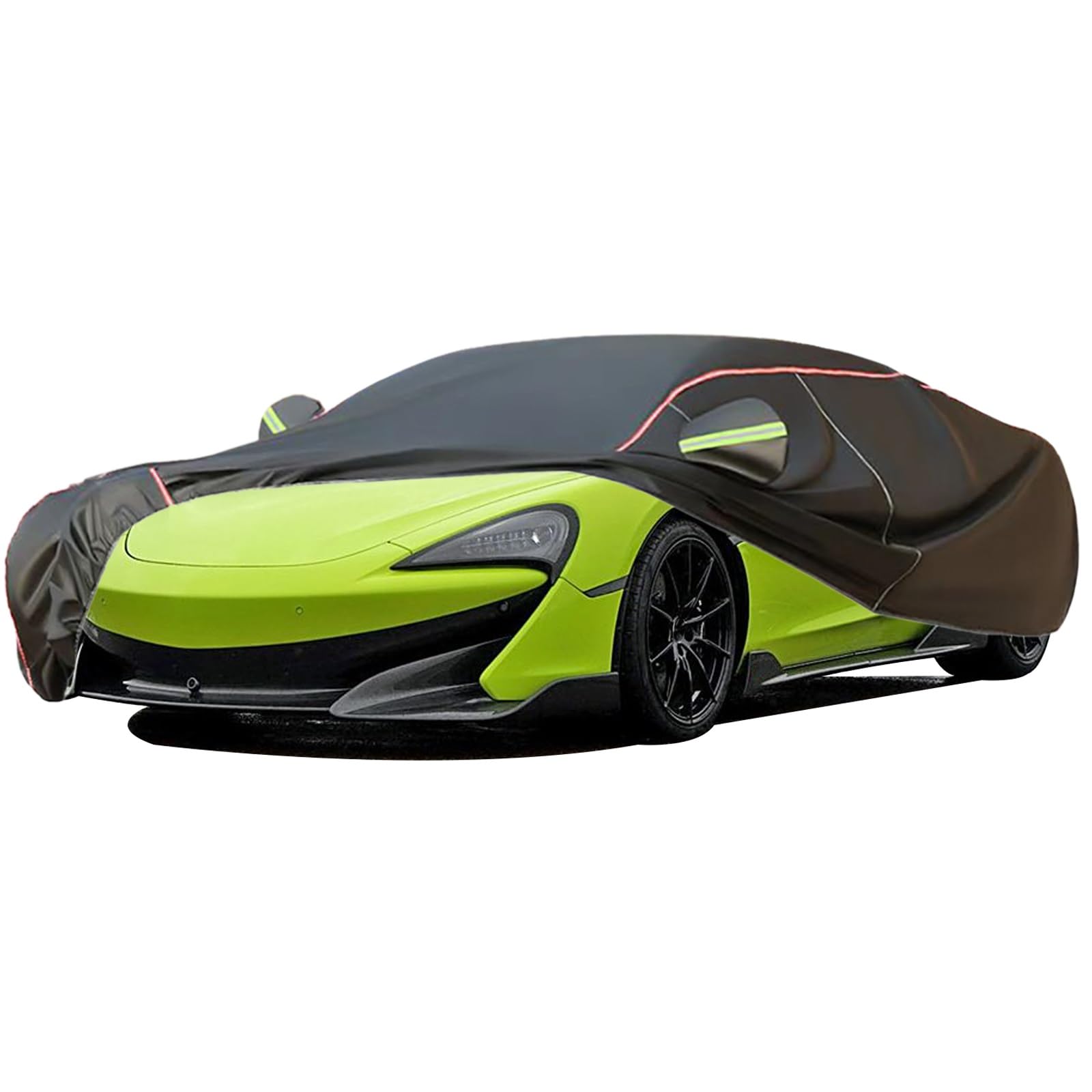 Autoabdeckung geeignet für McLaren 600LT, Outdoor-Autoabdeckung, Wind- und Regenschutz, Winter-Autoabdeckung, Autoabdeckung mit seitlichen Tür-Reißverschlüssen, umfassende Pflege für Ihr Auto von RDHMJSJAZ