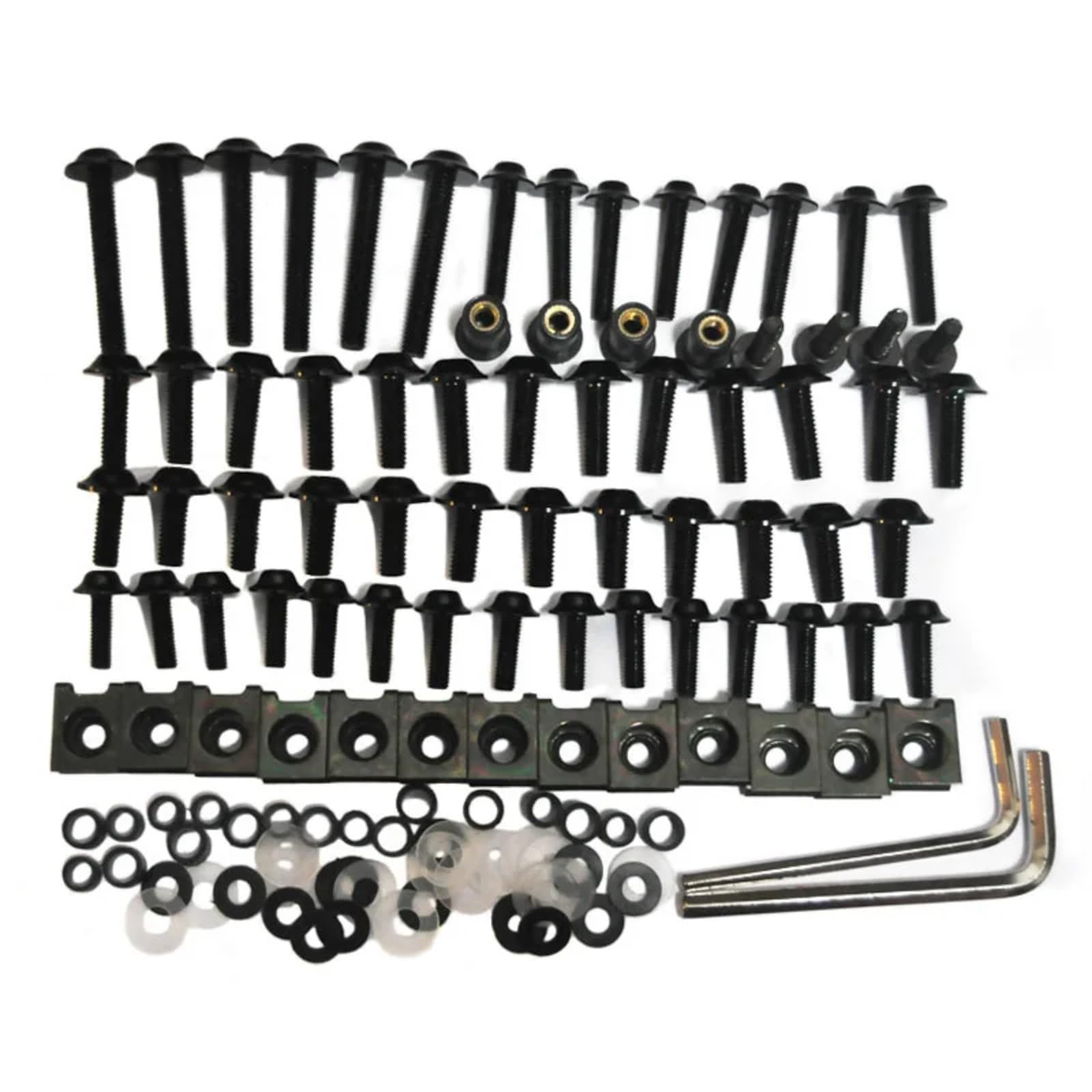 Motorrad Schrauben Set Kompatibel Mit Ducati Für 796 696 797 821 Für Monster Dark Stripe M5 M6 Motorrad Komplettes Verkleidungsschrauben-Set Karosserieschrauben Motorradschrauben Motorhauben(Black) von RDWSPLI