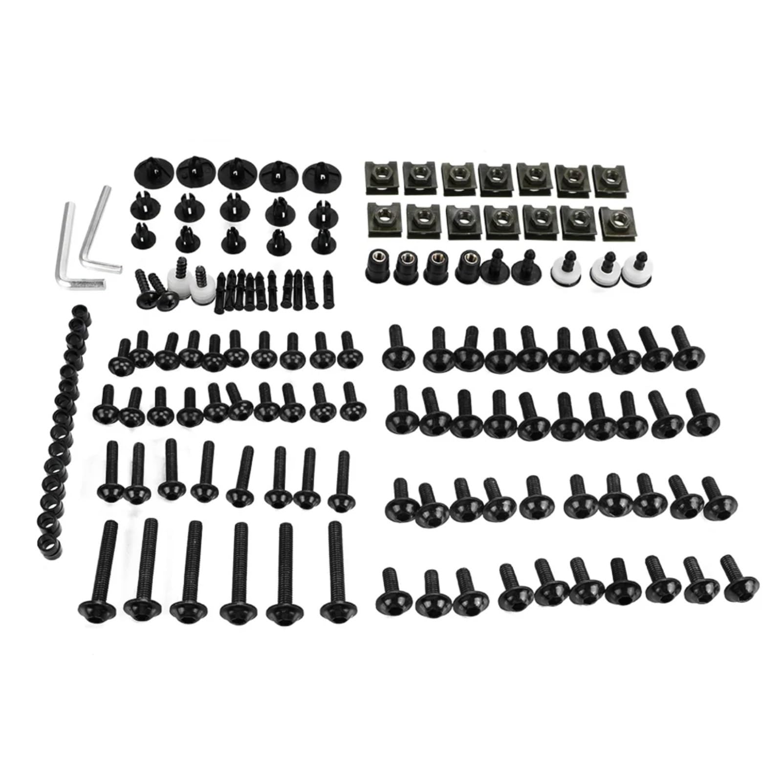 Motorrad Schrauben Set Kompatibel Mit Ducati Für Panigale 1199 1199S M6 M5 Verkleidungsschrauben-Set Karosserie-Befestigungselemente Schrauben Mutter Motorrad-Batterie-Anschlussschrauben(Black) von RDWSPLI