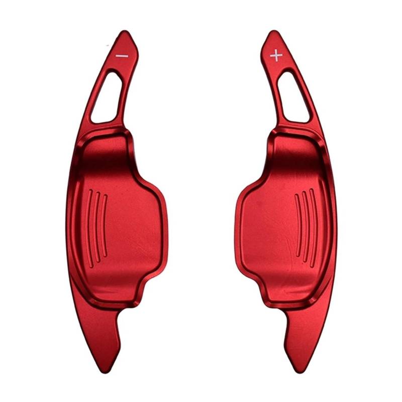 RDWSPLI Erweiterung Paddle Kompatibel Mit Chevrolet Für Camaro 2012 2013 2014 2015 Aluminium-Auto-Lenkrad-Schaltwippen-Verlängerungsdekoration 2-TLG.(Red) von RDWSPLI