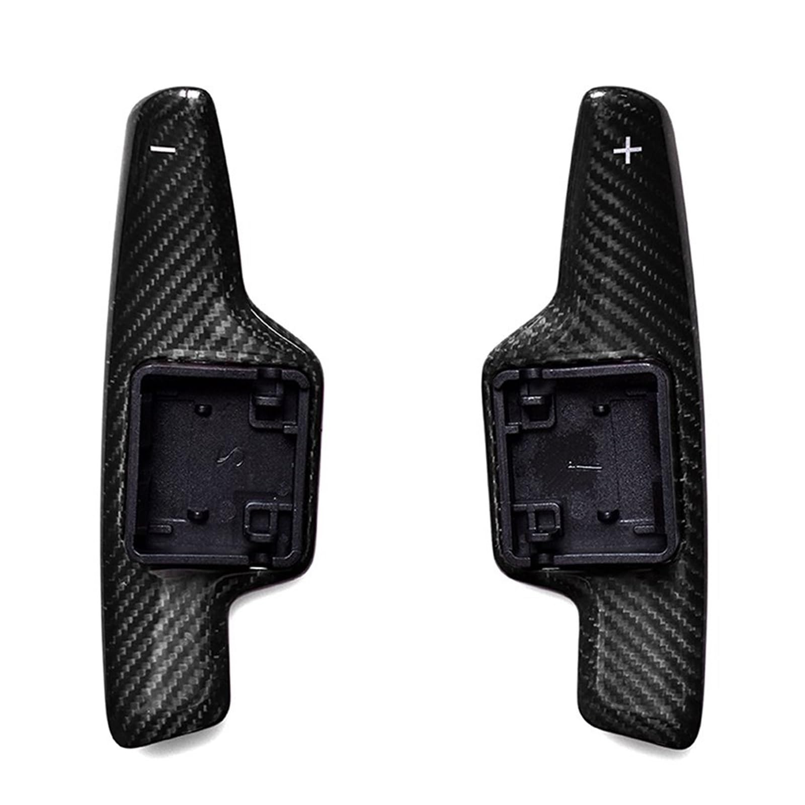 RDWSPLI Erweiterung Paddle Kompatibel Mit Chevrolet Für Corvette C8 2020 2021 2022 Carbon Fiber Auto Innenausstattung Lenkrad Schaltwippe Extender Shifter(Black) von RDWSPLI