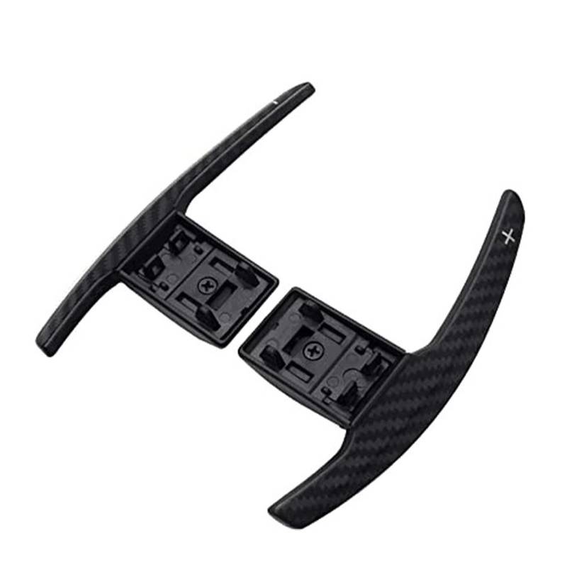 RDWSPLI Erweiterung Paddle Kompatibel Mit Für 2er Active Tourer F45 2015-2021 Für 3er F30 F31 2012-2019 Auto Carbon Fiber Lenkrad Paddle Shifter(Bright Carbon) von RDWSPLI