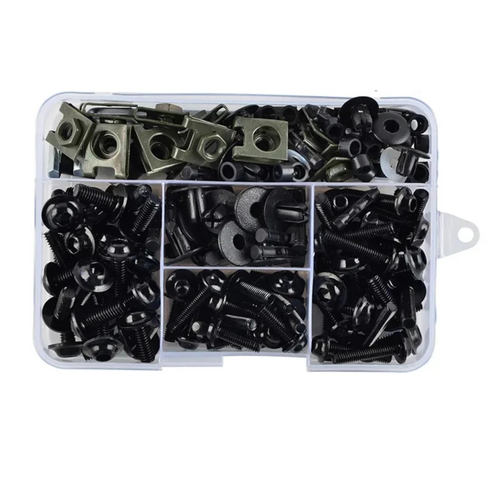 RDWSPLI Motorrad Schrauben Set Für Africa Für Twin Für CRF1000L Für CRF1100L Motorrad Verkleidung Schrauben Schrauben Kit Mutter Clips Motorrad Batterie Terminal Schrauben(Black) von RDWSPLI