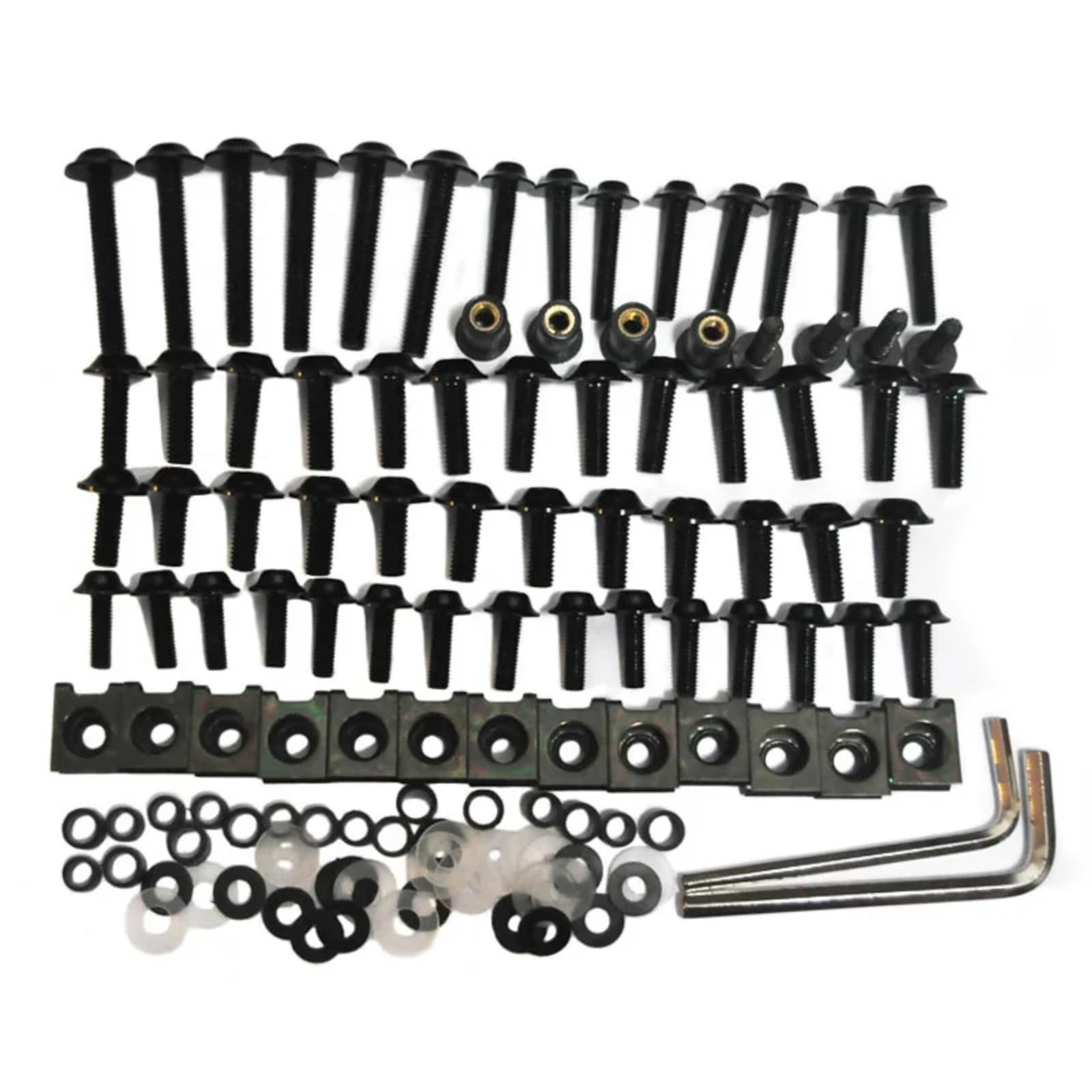 RDWSPLI Motorrad Schrauben Set Kompatibel Mit Ducati Für S 848 Motorrad Komplettes Verkleidungsschrauben-Set Karosserieschrauben Motorradverkleidung Für Schrauben-Set(Black) von RDWSPLI