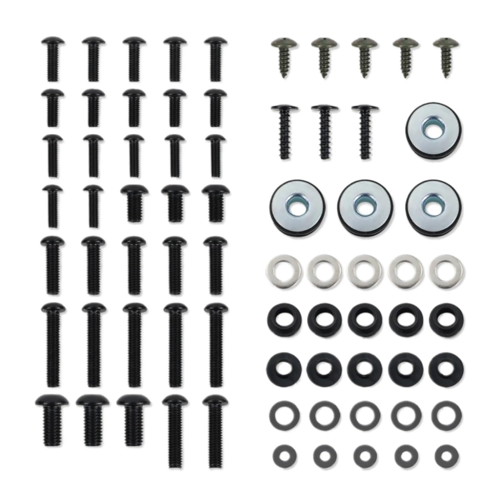 RDWSPLI Motorrad Schrauben Set Kompatibel Mit Suzuki Für GSX-R750 1992–1995 Motorrad Komplettes Komplettes Verkleidungsschrauben-Set Verkleidungsclips Muttern Und Schrauben Aus Edelstahl(Black) von RDWSPLI