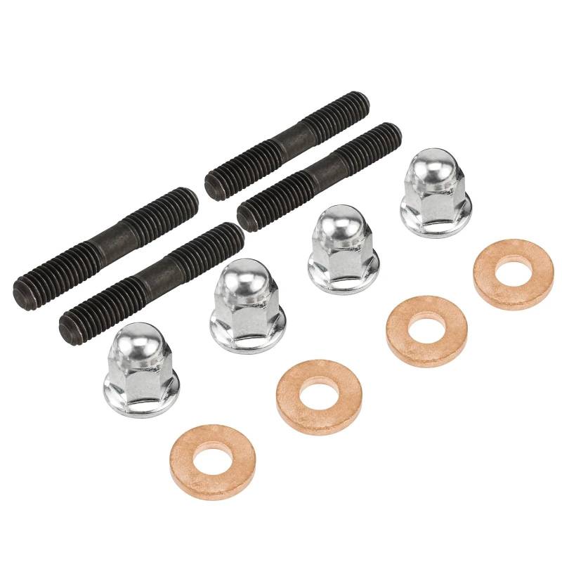 RDWSPLI Motorrad Schrauben Set Kompatibel Mit Yamaha Für YZ85 2002–2018 90116–08394 90201–080L8 90176–08026 Motorrad Zylinderkopf Stehbolzen Schrauben Unterlegscheiben Muttern Kit von RDWSPLI