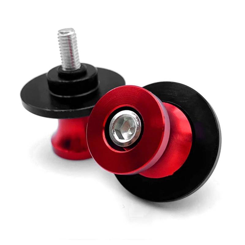 RDWSPLI Motorrad Schrauben Set Kompatibel Mit Yamaha Für YZFR1 Für YZFR3 Für YZFR6 Motorradzubehör 6 Mm Schwingenspule Slider Standschrauben Verkleidung Für Bolzensatz(Red) von RDWSPLI