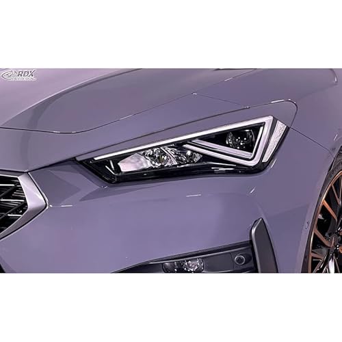 RDX Racedesign Scheinwerferblenden kompatibel mit Seat Leon (KL) / Cupra Leon (KL) & Cupra Formentor (KM) 2020- & Seat Tarraco (KN2) 2019- (ABS), Unlackiert von RDX Racedesign