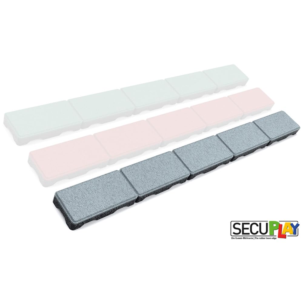 RDX Racedesign Secuplay Gummi Mähkante - 100x10x3,6cm - Grau - 10er Pack von RDX Racedesign