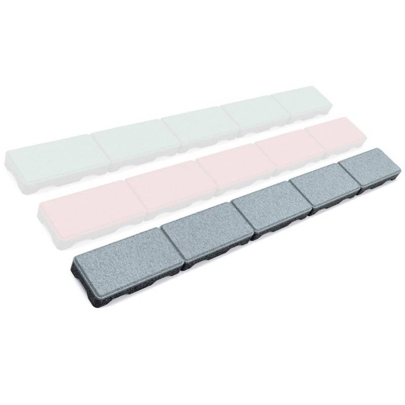 RDX Racedesign Secuplay Gummi Mähkante - 100x10x3,6cm - Grau - 10er Pack von RDX Racedesign