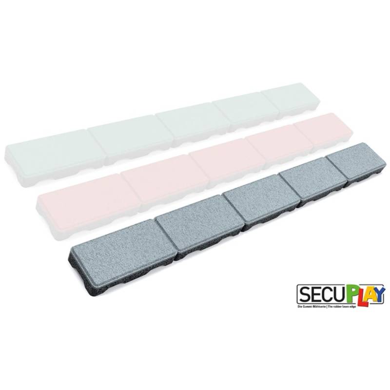 RDX Racedesign Secuplay Gummi Mähkante - 100x10x3,6cm - Grau - 3er Pack von RDX Racedesign