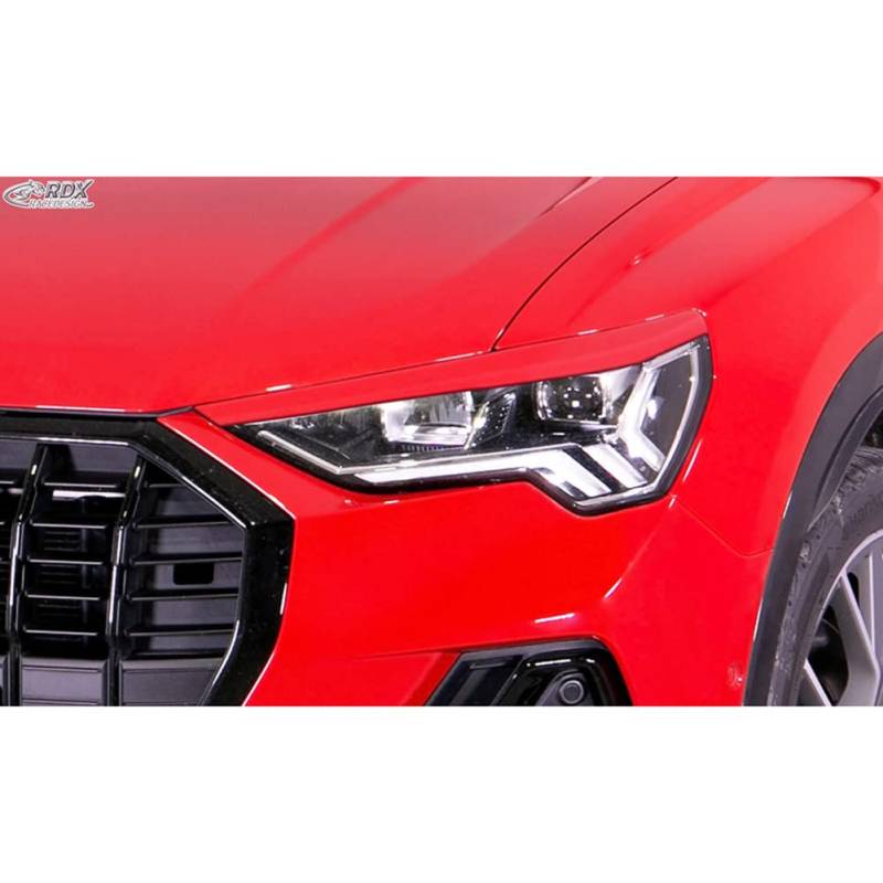 Scheinwerferblenden kompatibel mit Audi Q3 (F3) inkl. Sportback 2019- (ABS), Unlackiert von RDX Racedesign