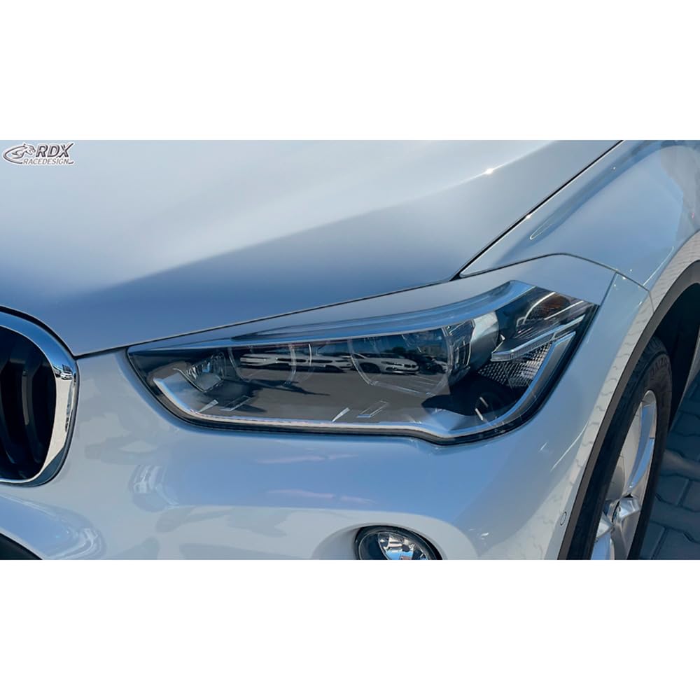 Scheinwerferblenden kompatibel mit BMW X1 F48 2015-2019 (ABS) von RDX Racedesign