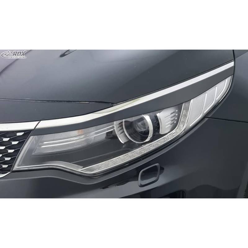 Scheinwerferblenden kompatibel mit Kia Optima (JF) 2015- (ABS) von RDX Racedesign