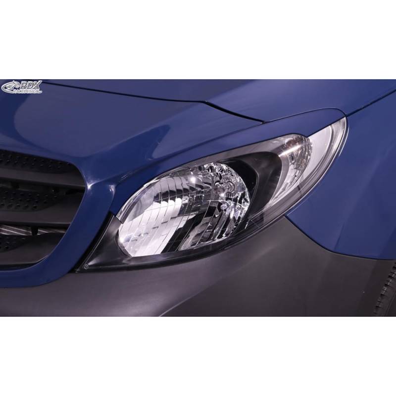 Scheinwerferblenden kompatibel mit Mercedes Citan (W415) (nur mit Halogen scheinwerfern) 2012-2021 (ABS) von RDX Racedesign