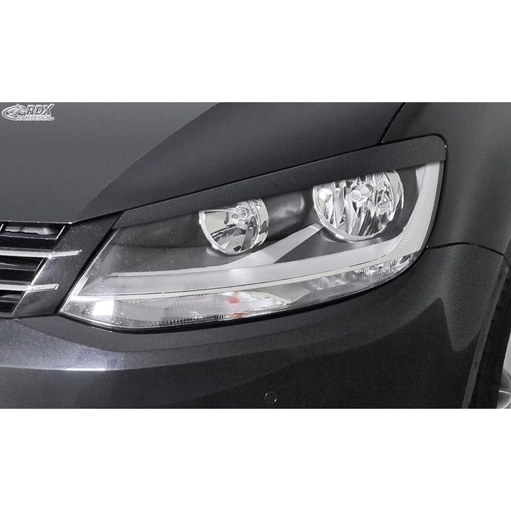 Scheinwerferblenden kompatibel mit Volkswagen Sharan & Seat Alhambra (7N) 2010-2022 (ABS) von RDX Racedesign
