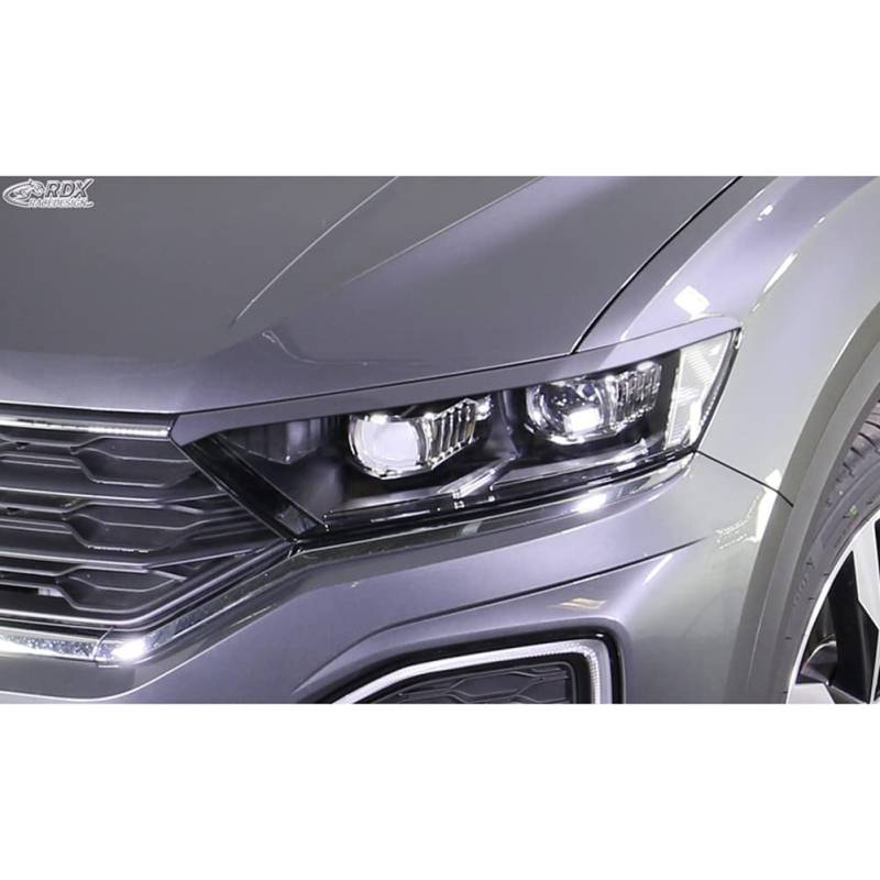 Scheinwerferblenden kompatibel mit Volkswagen T-Roc (A1) 2017-2021 (ABS) von RDX Racedesign