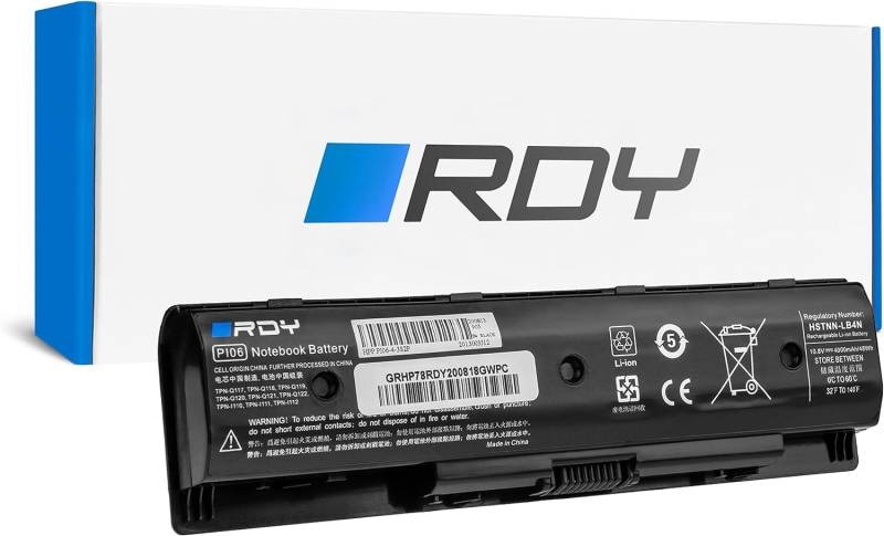 RDY Laptop Akku PI06 P106 PI06XL PI09 710416-001 HSTNN-YB4N HSTNN-LB4N Notebook Batterie für HP Pavilion 17-E 17-E030SW 17-E135SW 17-E049WM 17-E045SW 17-E017DX 17-E020US (Kapazität: 4000 mAh 10.8V) von RDY