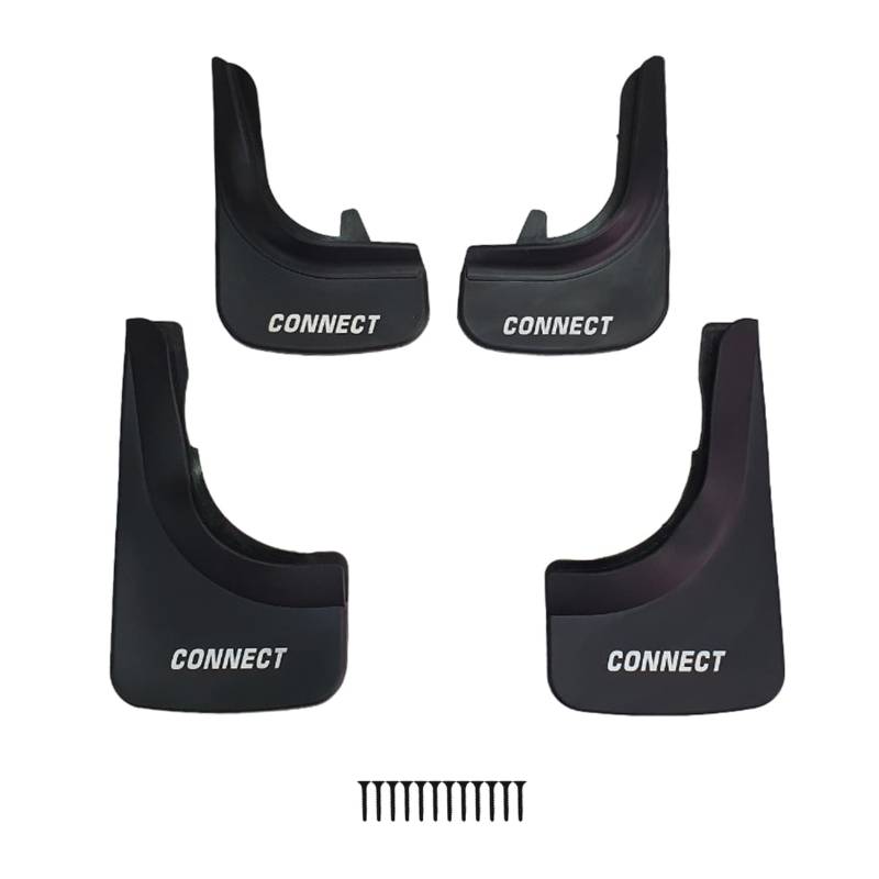 RE&AR Tuning Kompatibel mit Ford Connect 2002-2024 Auto Kotflügel Vorne Hinten Satz 4 Stück Schwarz von RE&AR Tuning