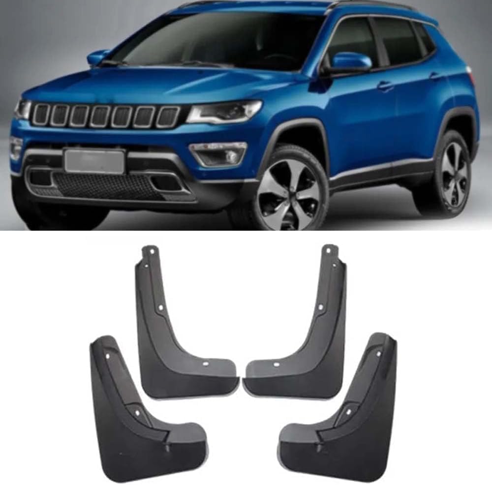 Auto Schmutzfänger Für Jeep Compass 2017-2023, Spritzschutz Sedimentschutz Schmutzfänger, Auto Spritzschutz Vorne Und Hinten von REAGAR