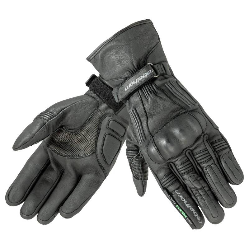 LEATHER GLOVES REBELHORN DEFENDER BLACK L von REBELHORN