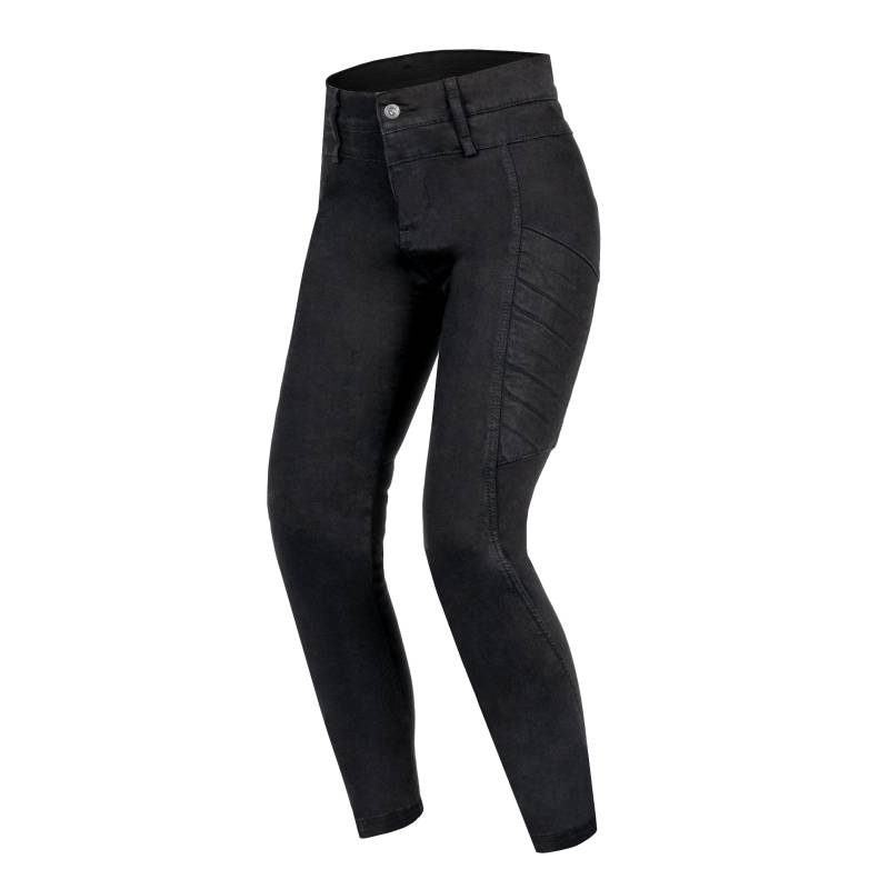 REBELHORN Ash Lady Motorradjeans Damen | Aramidfaser Futter | SAS-TEC Knie und Hüftprotektoren | Hohe Taille | Skinny Fit von REBELHORN