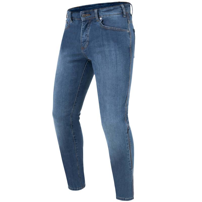 REBELHORN Classic III MotorradJeans Herren | Aramidfaser Futter | SAS-TEC Knie und Hüftprotektoren | Skinny Fit von REBELHORN