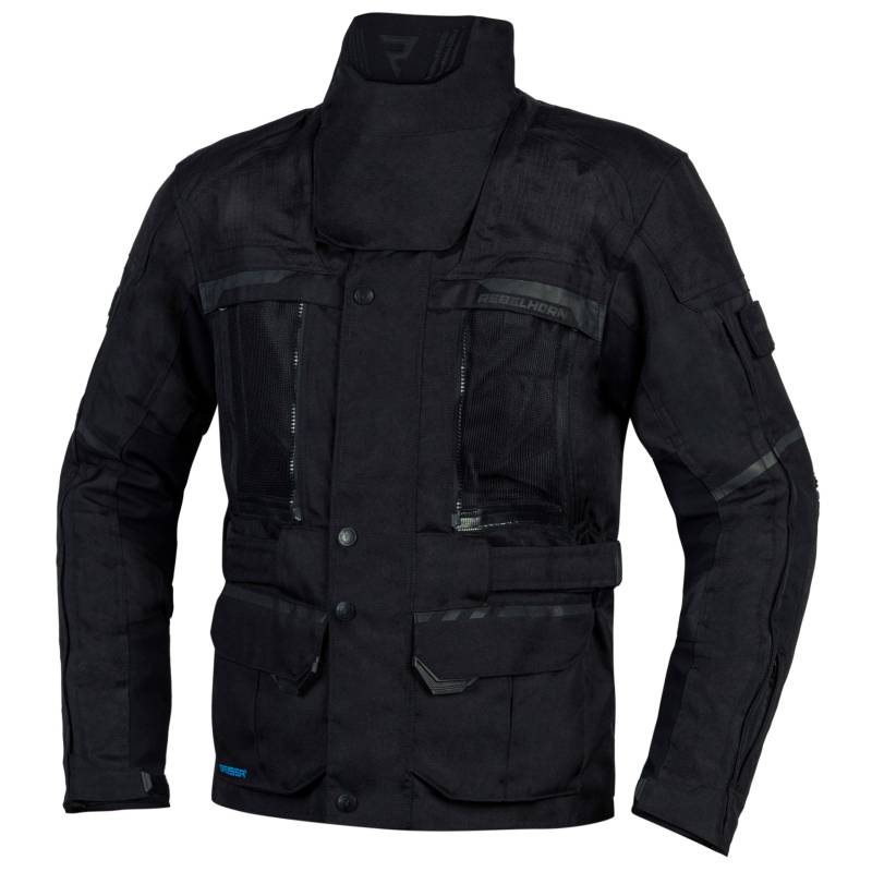 REBELHORN Cubby IV Motorradjacke Herren | Textil | Reissa Membran | Ellbogen und Schulterprotektoren Stufe 2 | Mesh Belüftungseinsätze | ThermoLite Thermofutter von REBELHORN