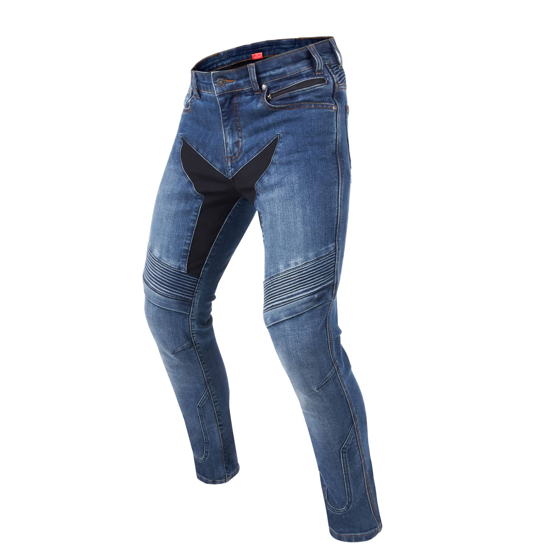 REBELHORN Eagle III Motorradjeans Herren | Aramidfaser Futter | Knie und Hüftprotektoren SAS-TEC | Slim Fit von REBELHORN