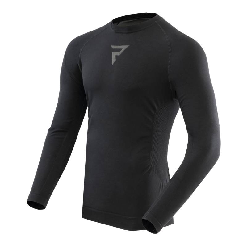 REBELHORN Freeze II Thermo Jersey Herren | Langarm | Kühlende Thermounterwäsche | Feuchtigkeitsableitung | Atmungsaktiv | Kompressionszonen | Thermomotorradkleidung von REBELHORN