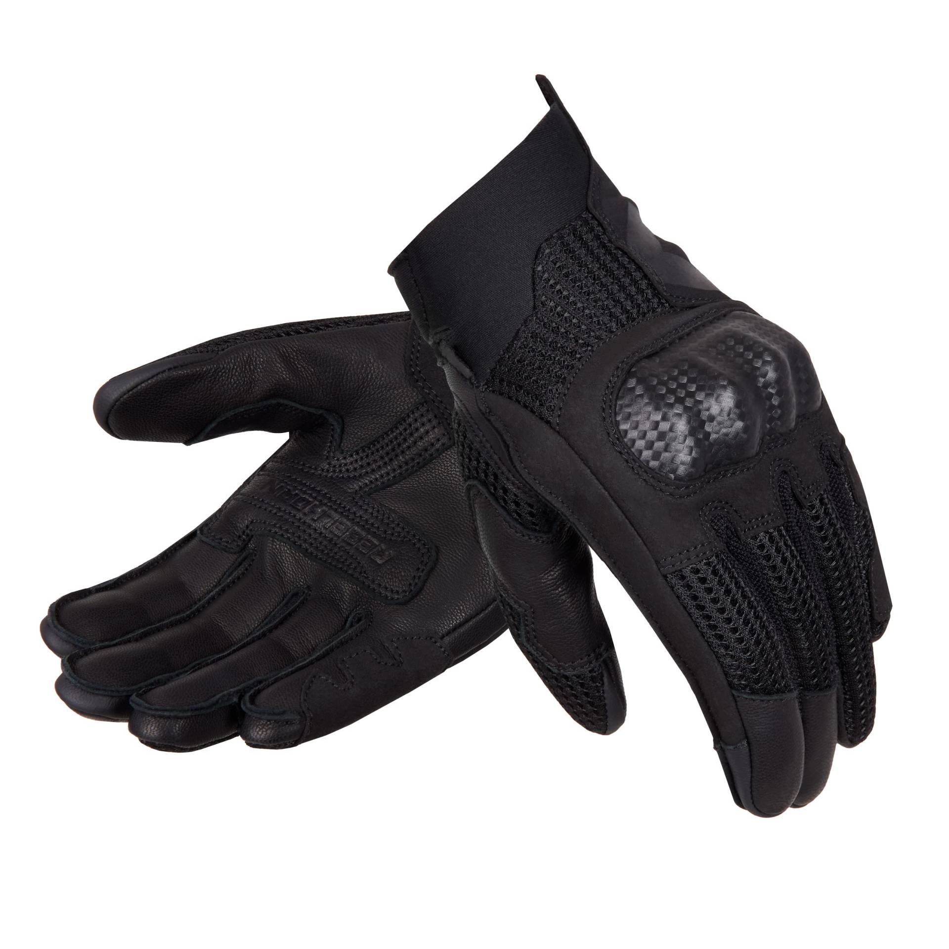 REBELHORN Gap III Lady Motorradhandschuhe Damen | Ziegenleder | Knöchel Protektoren | Belüftung mit 3D-Polyester-Mesh-Einsätzen von REBELHORN