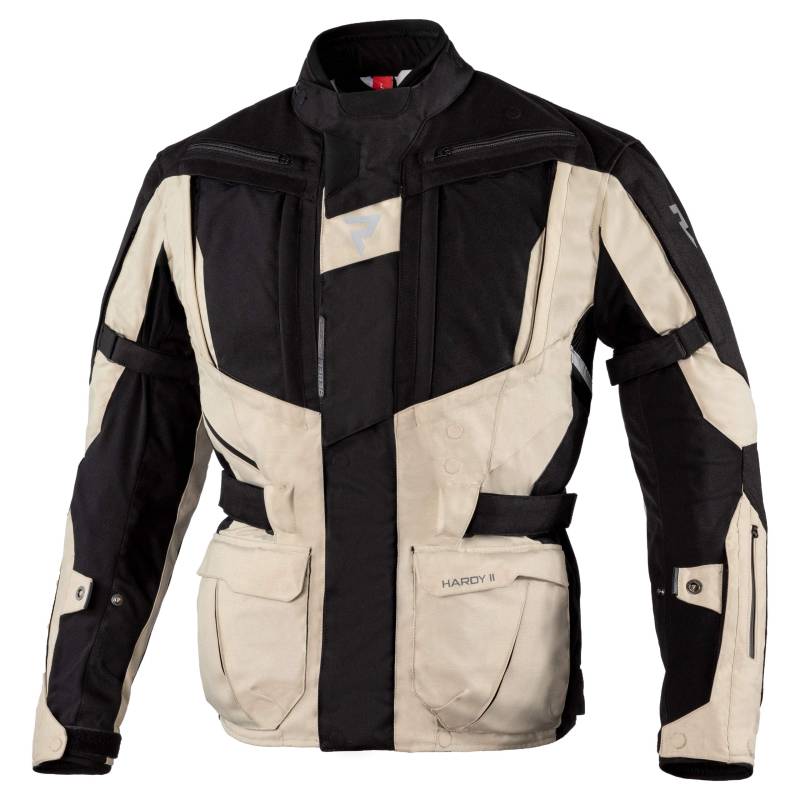 REBELHORN Hardy II Motorradjacke für Männer 3 Schichten Wasserdichte atmungsaktive Membran CE-Level 2 Ellbogen- und Schulterschutz von REBELHORN