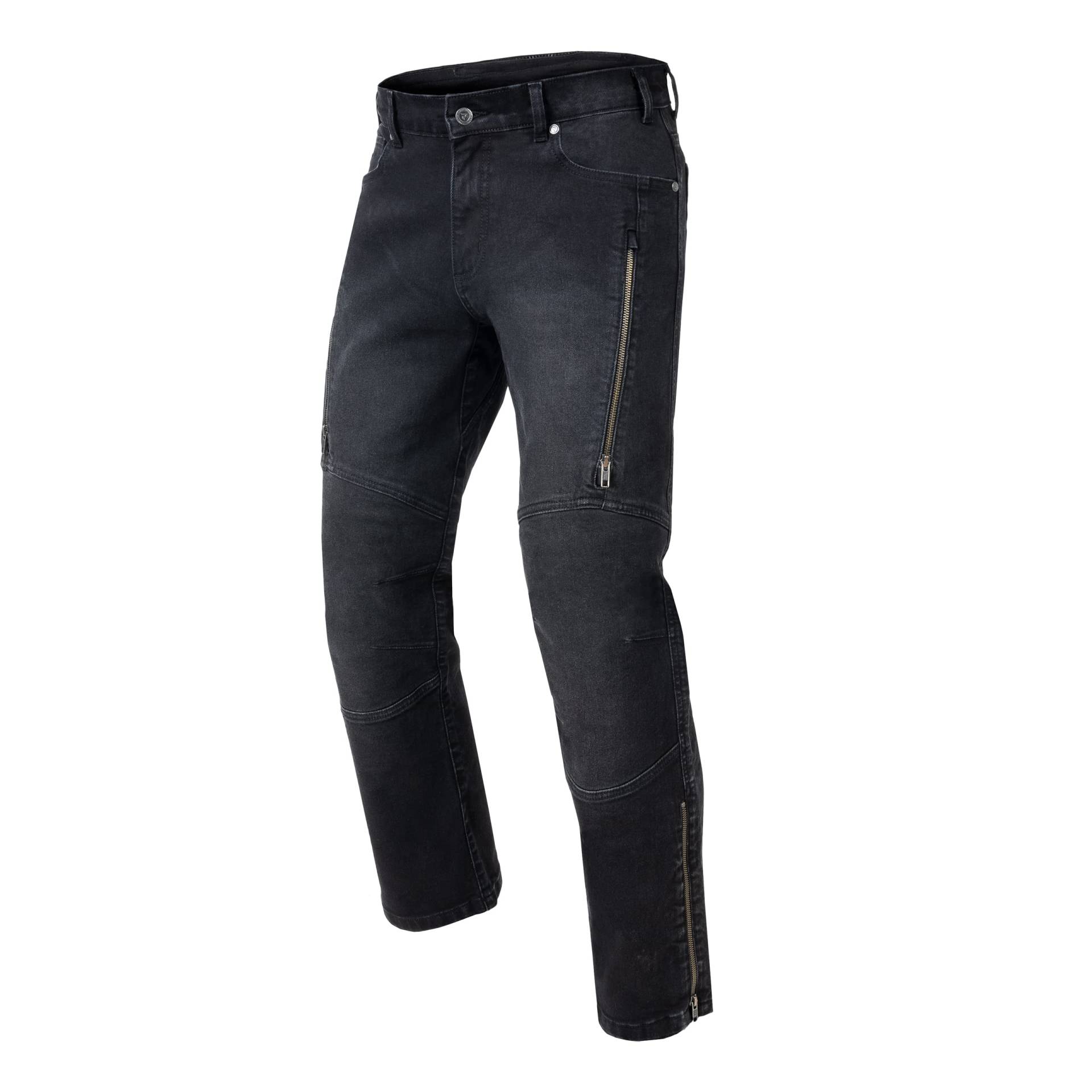 REBELHORN Hawk III Motorradjeans Herren | Aramidfaser Futter | Knie und Hüftprotektoren | 2 Belüftungskanäle mit Reißverschluss | Regular Fit von REBELHORN