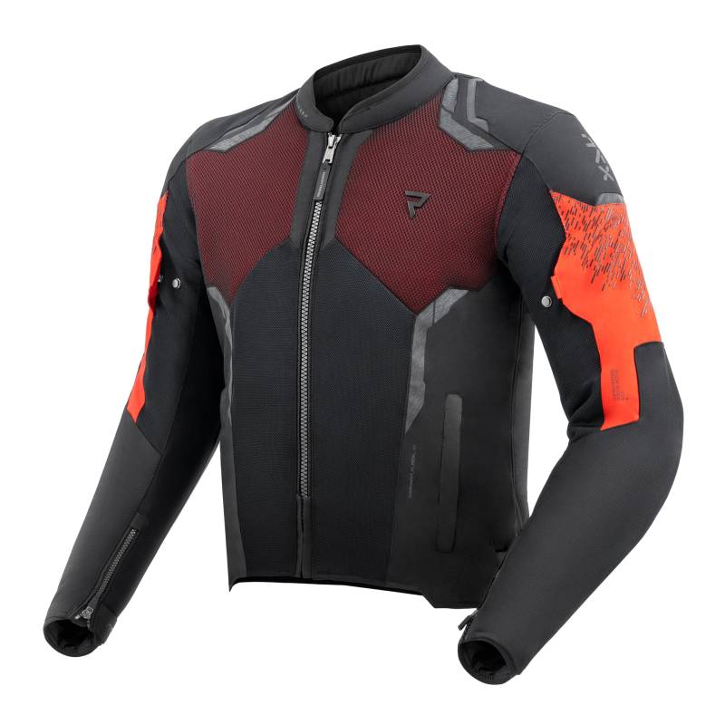 REBELHORN Jax Motorradjacke Herren | Textil | Ellbogen, Schulter und Rückenprotektor Stufe 2 | Abnehmbar Humax Membran | Große Mesh Belüftungspaneele von REBELHORN