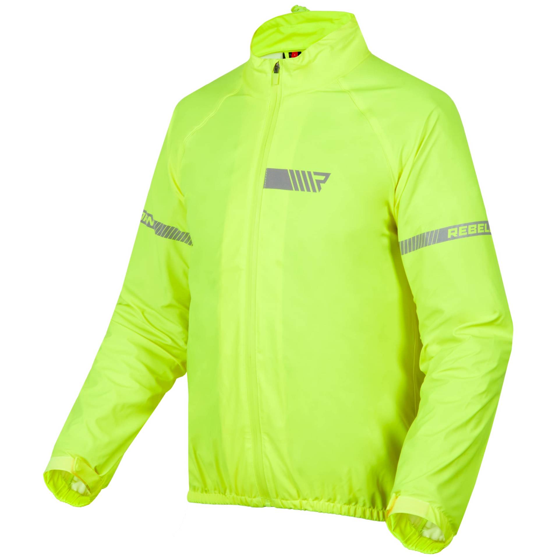 REBELHORN Ocean Motorrad Regenjacke | Laminierte Membran | Reflektierende Elemente | Winddicht Atmungsaktiv Wasserdicht von REBELHORN