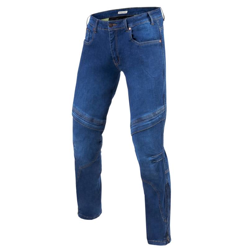 REBELHORN Rage Motorradjeans Herren | Aramidfaser Futter | Knie und Hüftprotektoren | Slim Fit von REBELHORN