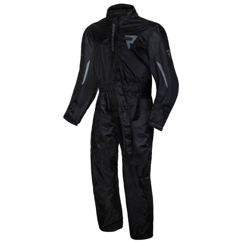 REBELHORN Unisex Rejse suit Motorrad Regenanzug, Schwarz, L EU von REBELHORN