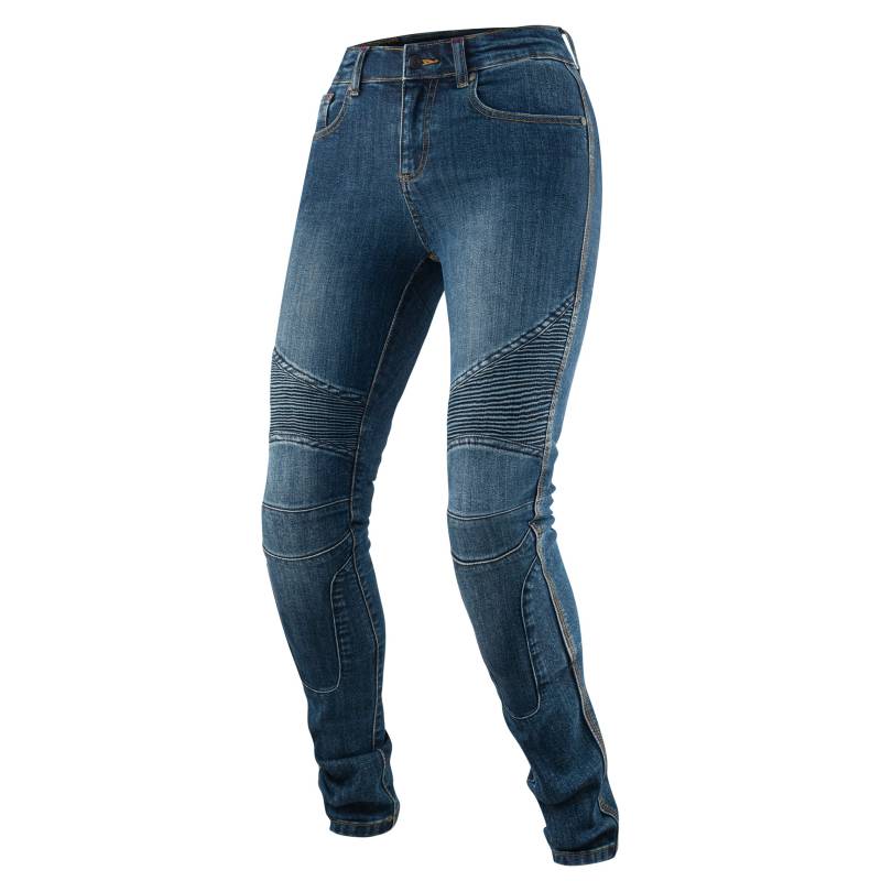 REBELHORN Vandal Lady Motorradjeans Damen | Aramidfaser Futter | SAS-TEC Stufe 2 Knieprotektoren und Stufe 1 Hüftprotektoren | Steißbeinprotektor Tasche | Tapered Fit von REBELHORN