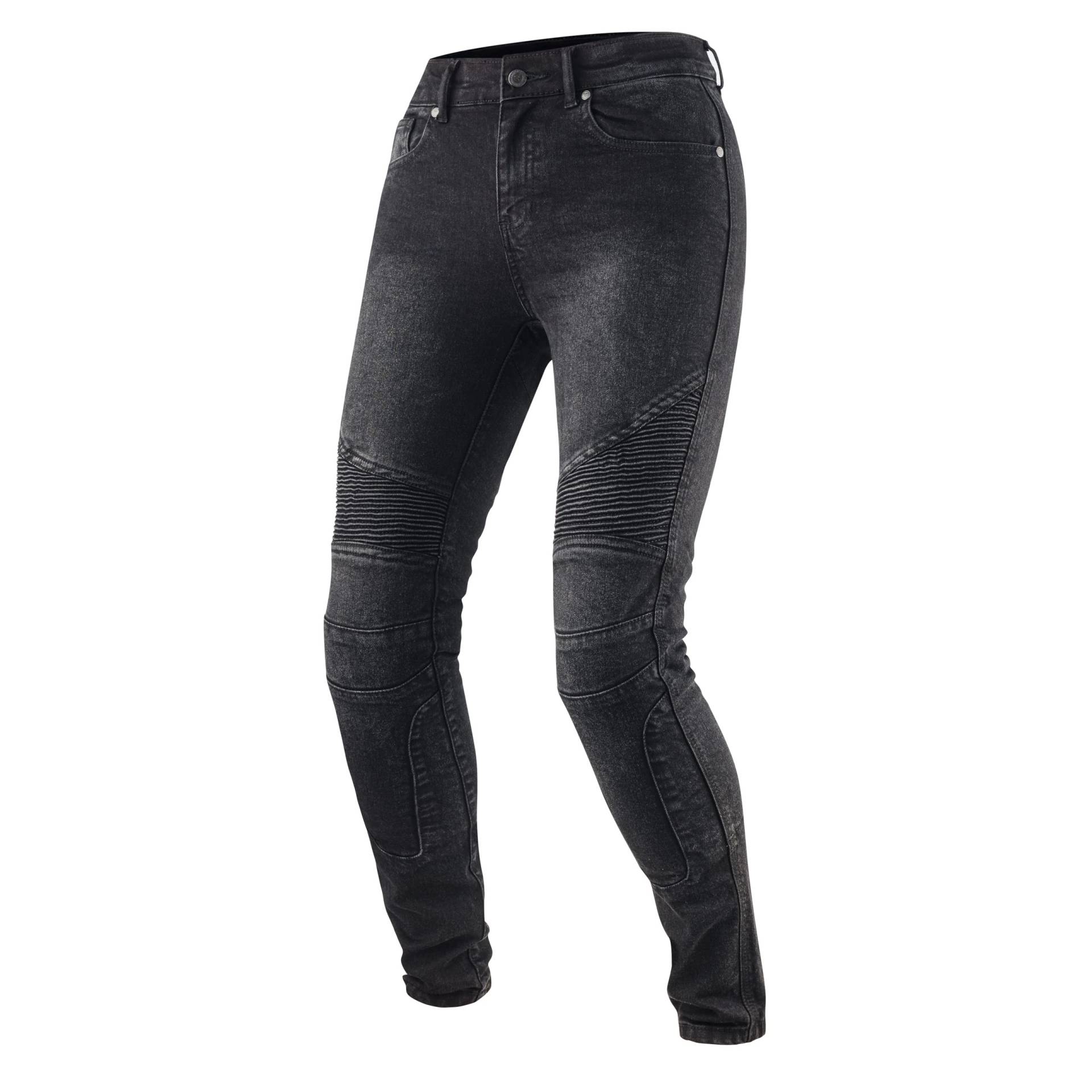 REBELHORN Vandal Lady Motorradjeans Damen | Aramidfaser Futter | SAS-TEC Stufe 2 Knieprotektoren und Stufe 1 Hüftprotektoren | Steißbeinprotektor Tasche | Tapered Fit von REBELHORN