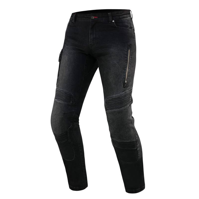 REBELHORN Vandal Motorradjeans Herren | Aramidfaser Futter | SAS-TEC Stufe 2 Knieprotektoren und Stufe 1 Hüftprotektoren | Steißbeinprotektor Tasche | 2 Belüftungskanäle | Tapered Fit von REBELHORN