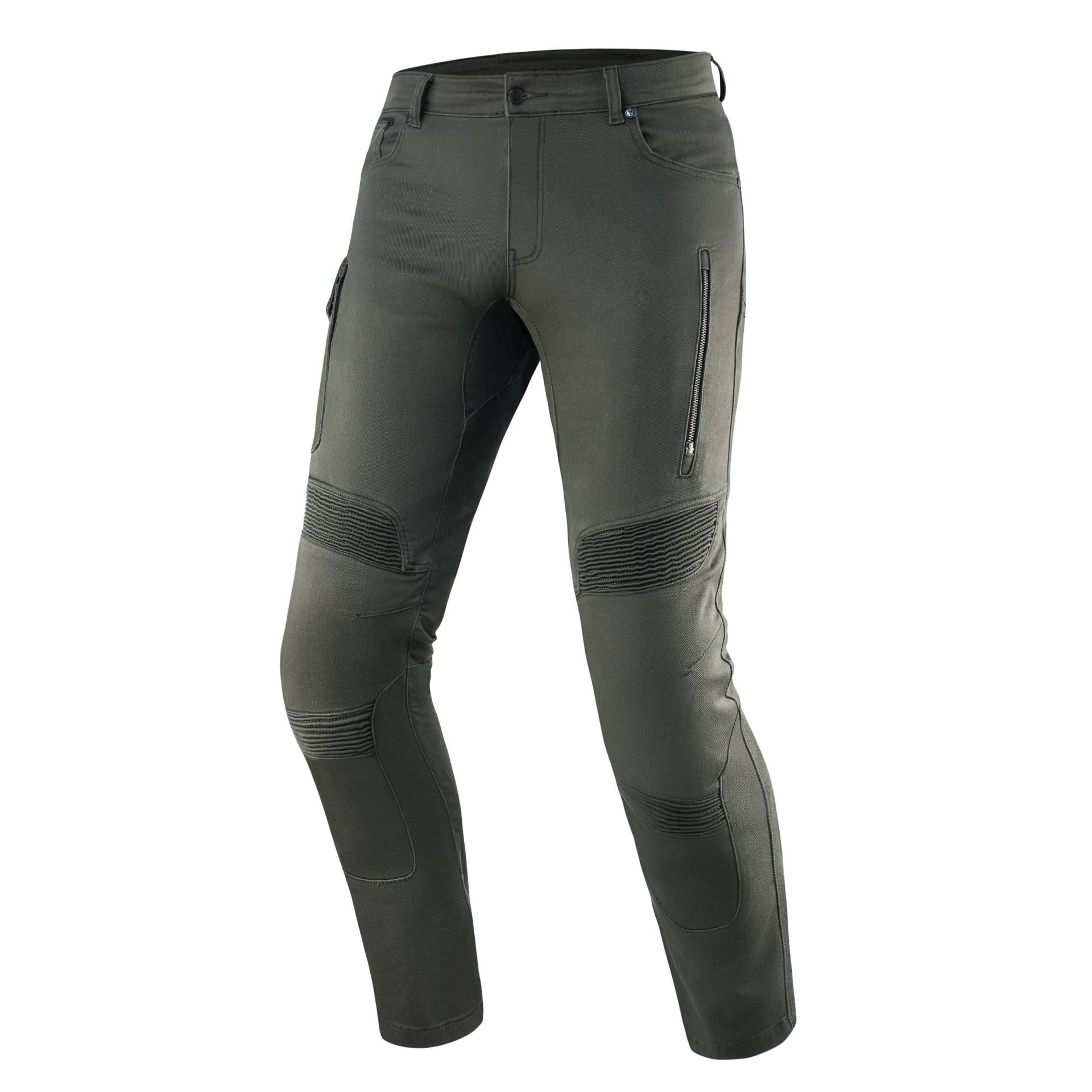 REBELHORN Vandal Twill Motorradhose Herren | Aramidfaser Futter | Knie und Hüftprotektoren | 2 Belüftungskanäle | 6 Taschen | Tapered Fit von REBELHORN