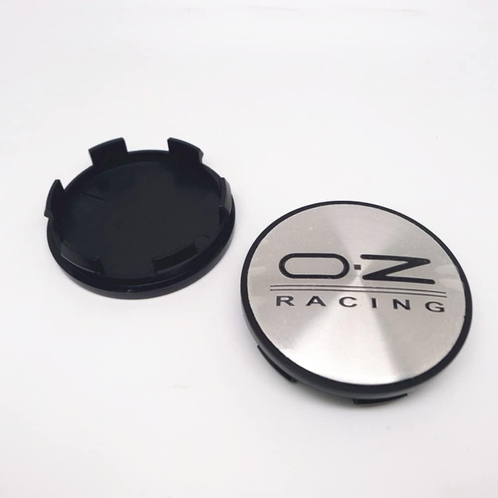 4 Stück Auto Nabendeckel für OZ Racing 59mm 65mm, Staubdicht Wasserdicht Anti Rost Mit Logo Radnabenabdeckung Radmittelkappen Nabenkappen Auto Zubehör,65mm-A von REDAEL